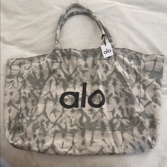 ALO Yoga Handbags - NWT ALO Yoga Camouflage Gray Tote Bag